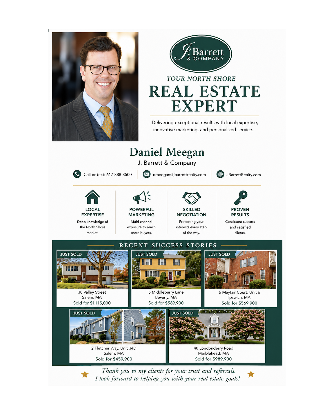 Daniel Meegan sold homes Beverly Salem Lynn North Shore MA